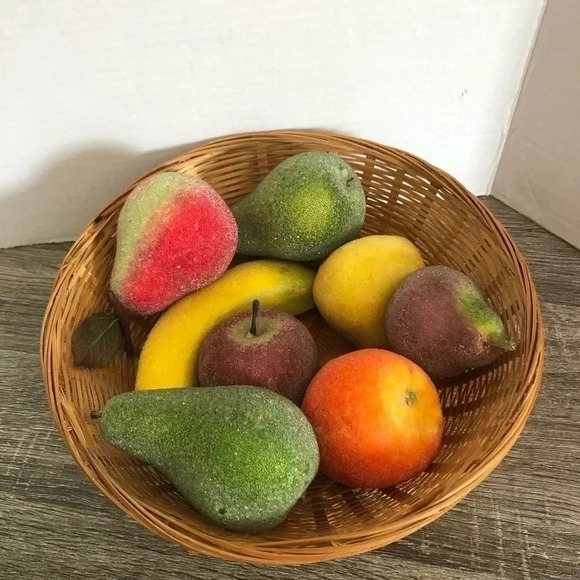 Candied Faux Fruit Basket - Picture 2 of 9